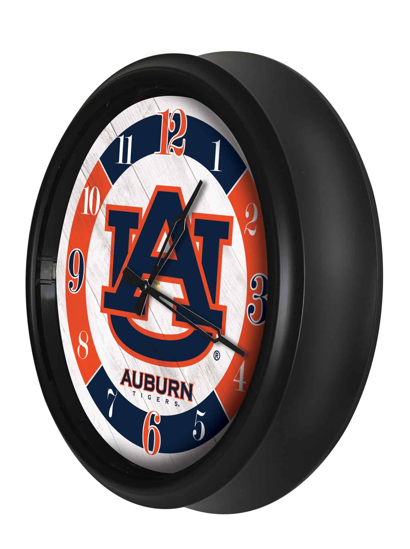 Auburn University 14-Inch Indoor/Outdoor LED Wall Clock in Black 2 Auburn University 14-Inch Indoor/Outdoor LED Wall Clock in Black - Image 2