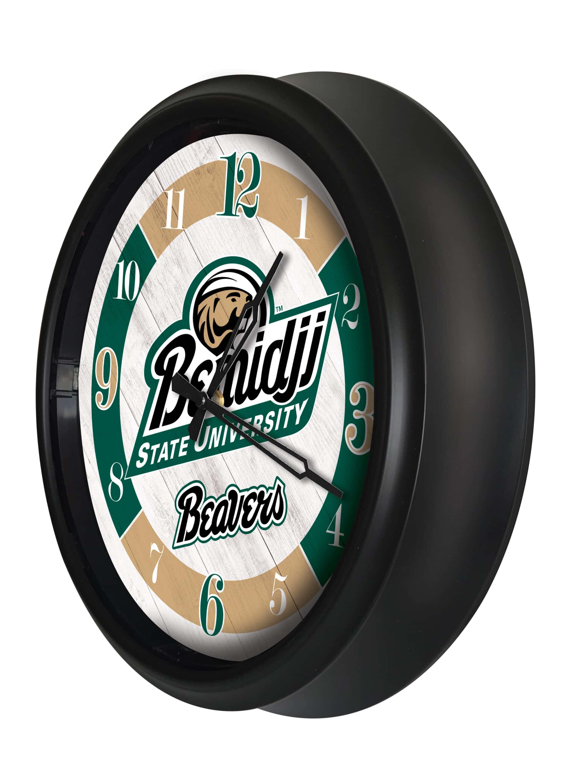 Bemidji State University 14-Inch Indoor/Outdoor LED Wall Clock in Black 8 Bemidji State University 14-Inch Indoor/Outdoor LED Wall Clock in Black