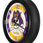 East Carolina University 14-Inch Indoor/Outdoor LED Wall Clock in Black