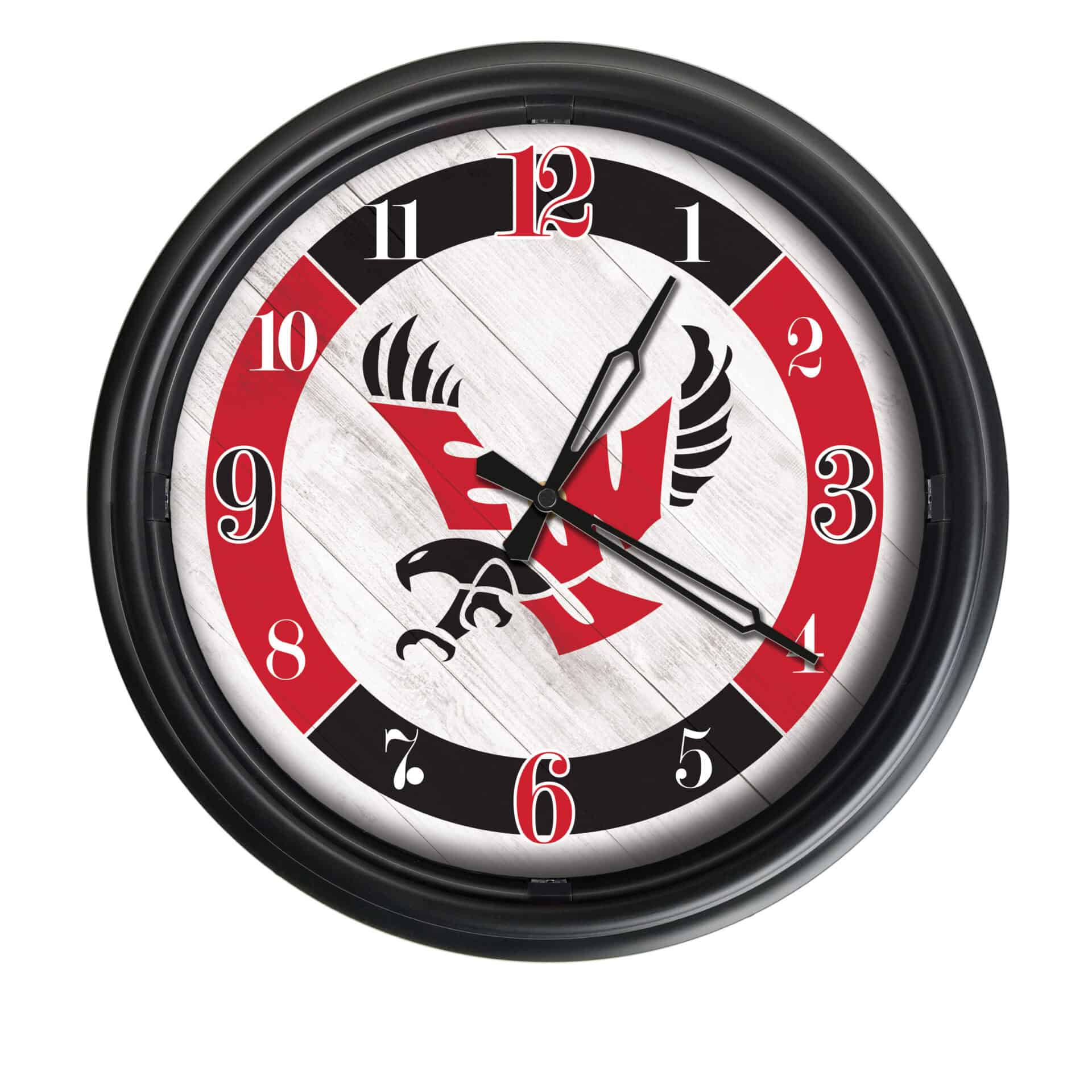 Eastern Washington University 14-Inch Indoor/Outdoor LED Wall Clock in Black 1 Eastern Washington University 14-Inch Indoor/Outdoor LED Wall Clock in Black