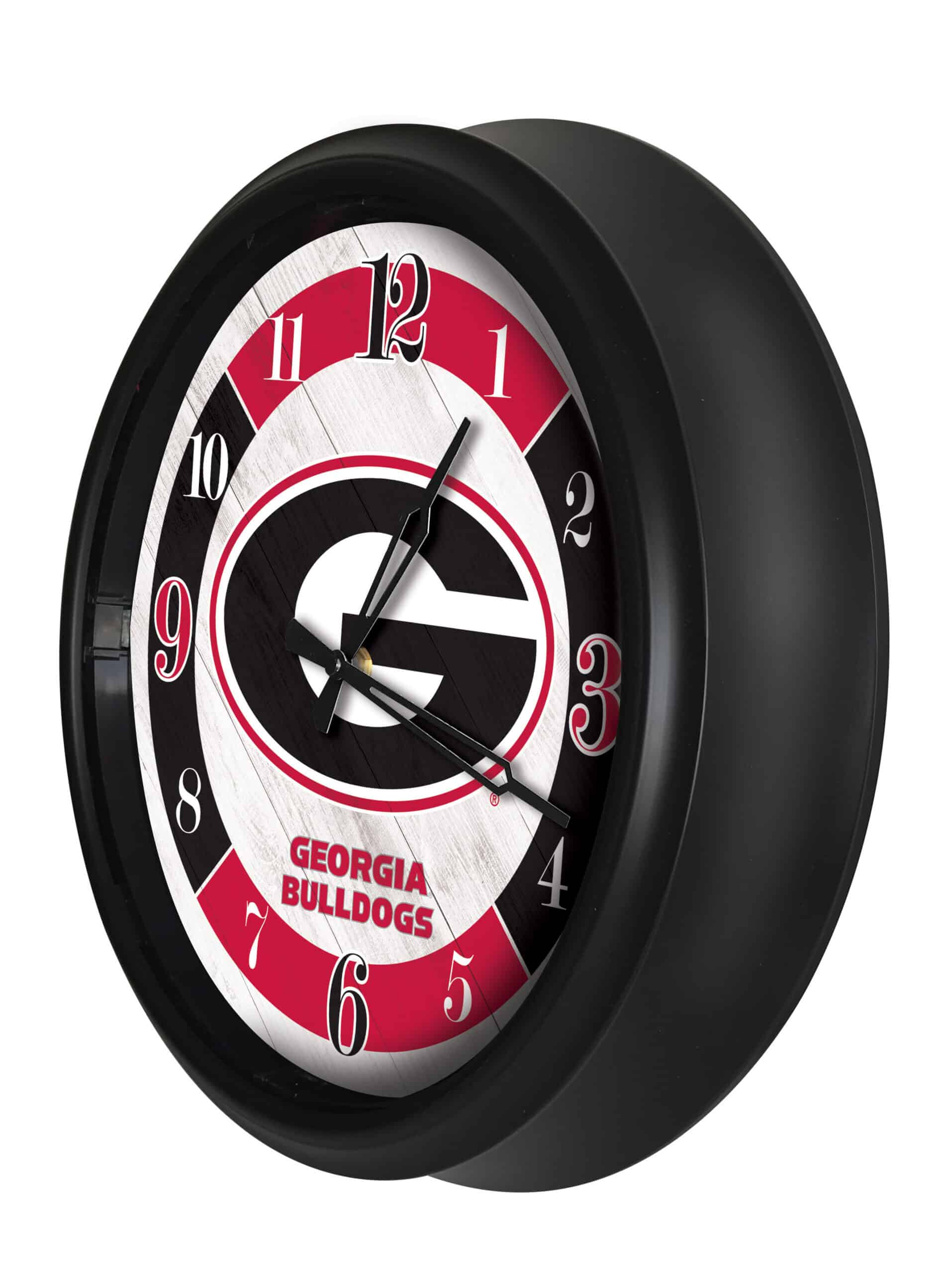 University of Georgia (G) 14-Inch Indoor/Outdoor LED Wall Clock in Black 8 University of Georgia (G) 14-Inch Indoor/Outdoor LED Wall Clock in Black