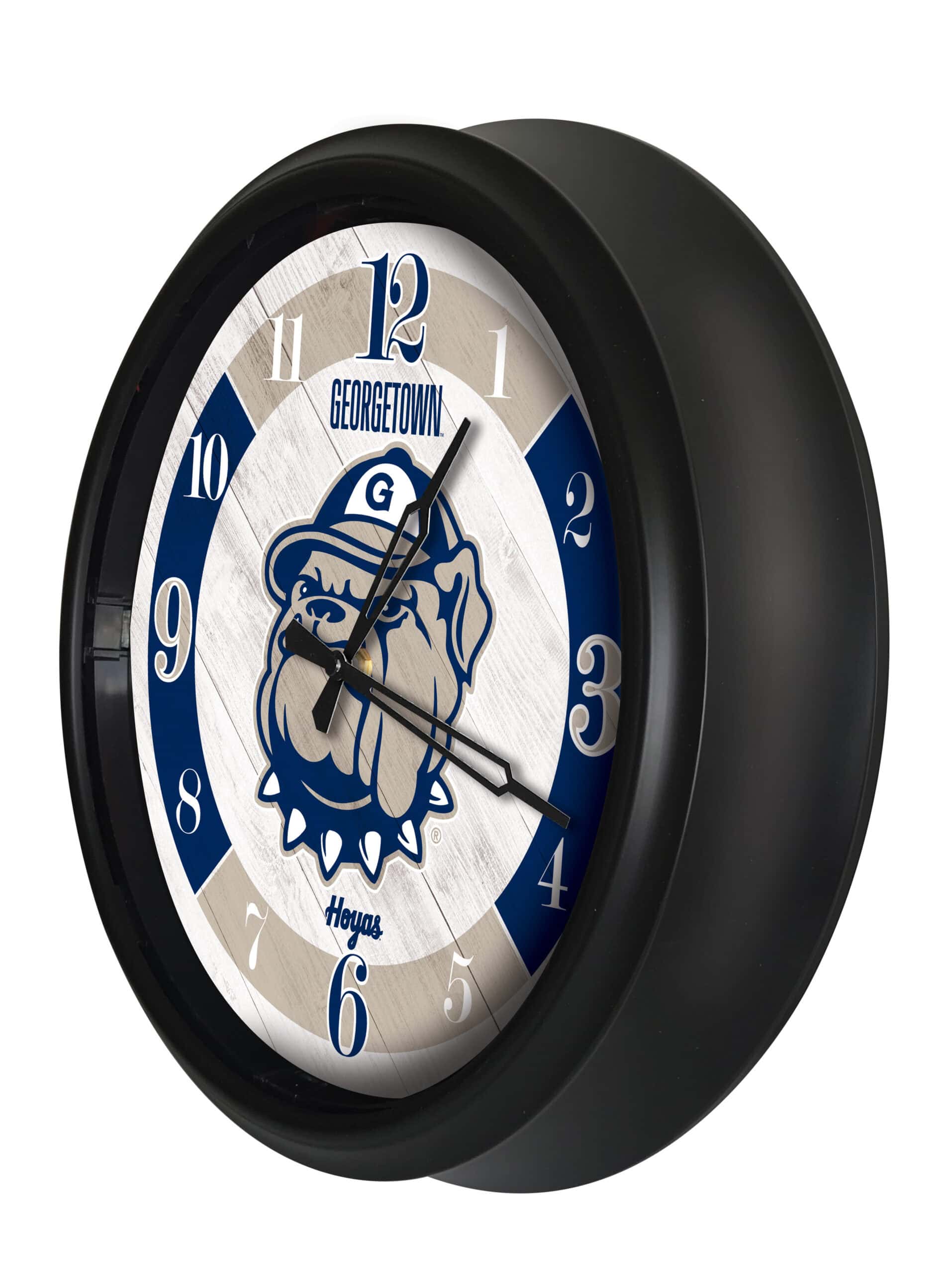 Georgetown University 14-Inch Indoor/Outdoor LED Wall Clock in Black 8 Georgetown University 14-Inch Indoor/Outdoor LED Wall Clock in Black