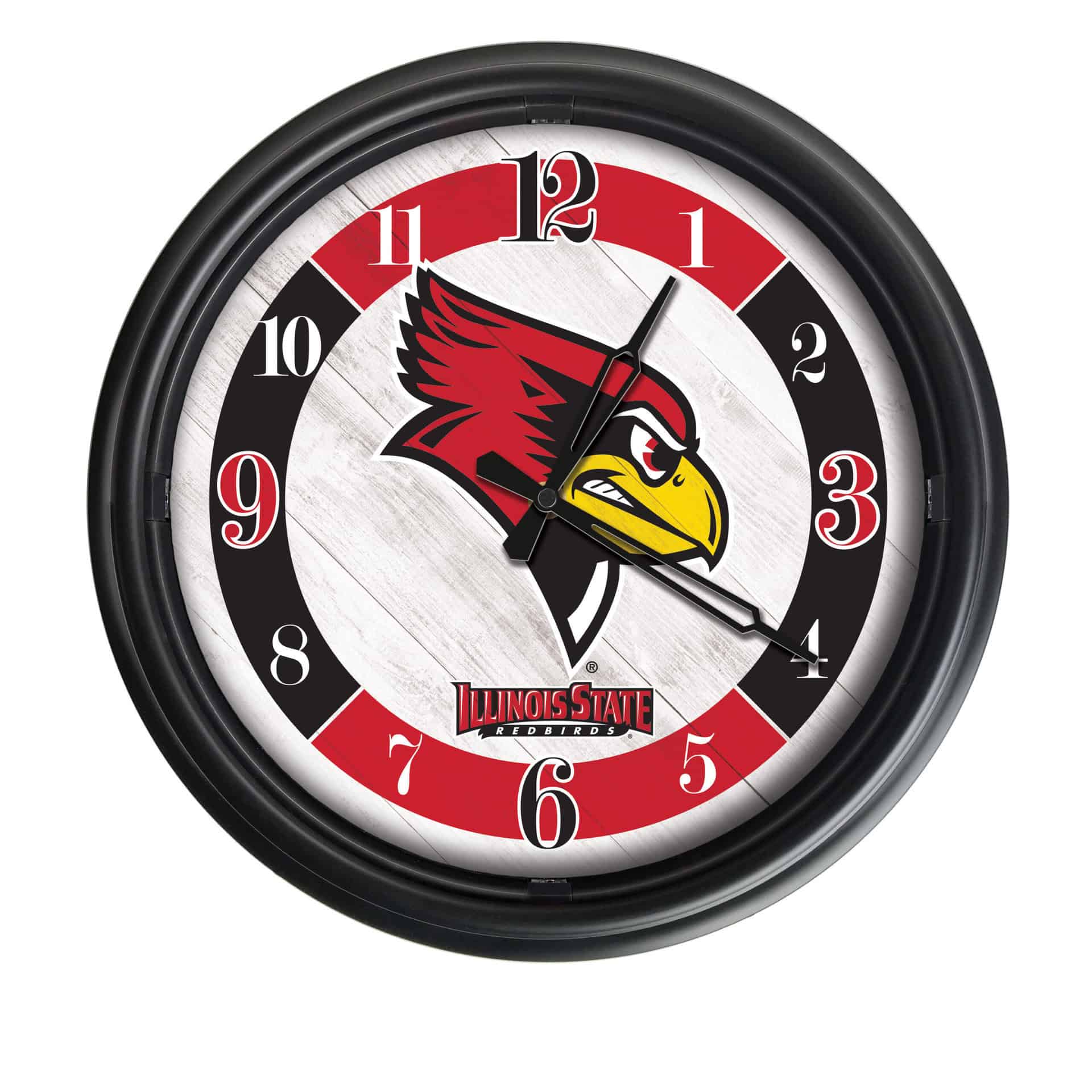 Illinois State University 14-Inch Indoor/Outdoor LED Wall Clock in Black 7 Illinois State University 14-Inch Indoor/Outdoor LED Wall Clock in Black