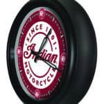 Indian Motorcycle (Script) 14-Inch Indoor/Outdoor LED Wall Clock in Black 4 Indian Motorcycle (Script) 14-Inch Indoor/Outdoor LED Wall Clock in Black