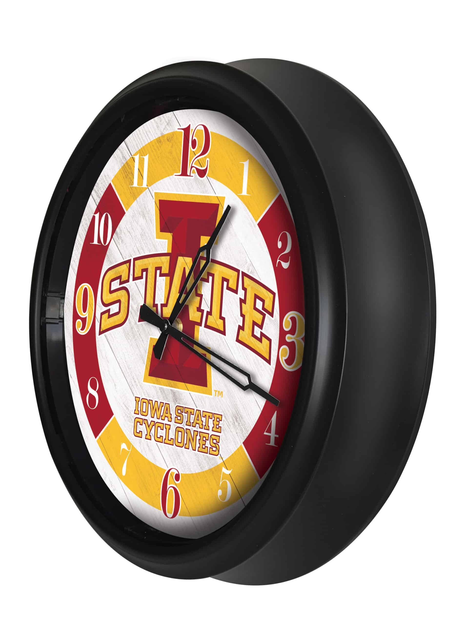 Iowa State University 14-Inch Indoor/Outdoor LED Wall Clock in Black 8 Iowa State University 14-Inch Indoor/Outdoor LED Wall Clock in Black