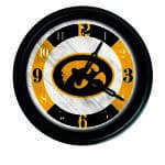 University of Iowa 14-Inch Indoor/Outdoor LED Wall Clock in Black