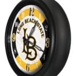 Long Beach State University 14-Inch Indoor/Outdoor LED Wall Clock in Black 4 Long Beach State University 14-Inch Indoor/Outdoor LED Wall Clock in Black