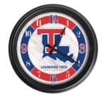 Louisiana Tech University 14-Inch Indoor/Outdoor LED Wall Clock in Black
