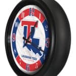 Louisiana Tech University 14-Inch Indoor/Outdoor LED Wall Clock in Black