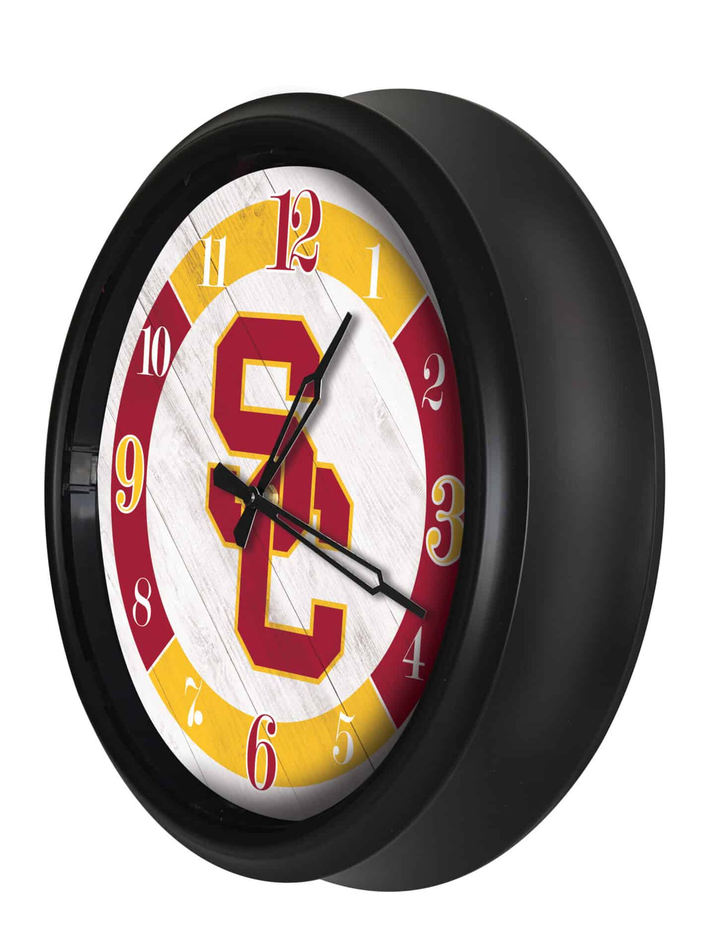 University of Southern California 14-Inch Indoor/Outdoor LED Wall Clock in Black 2 University of Southern California 14-Inch Indoor/Outdoor LED Wall Clock in Black - Image 2