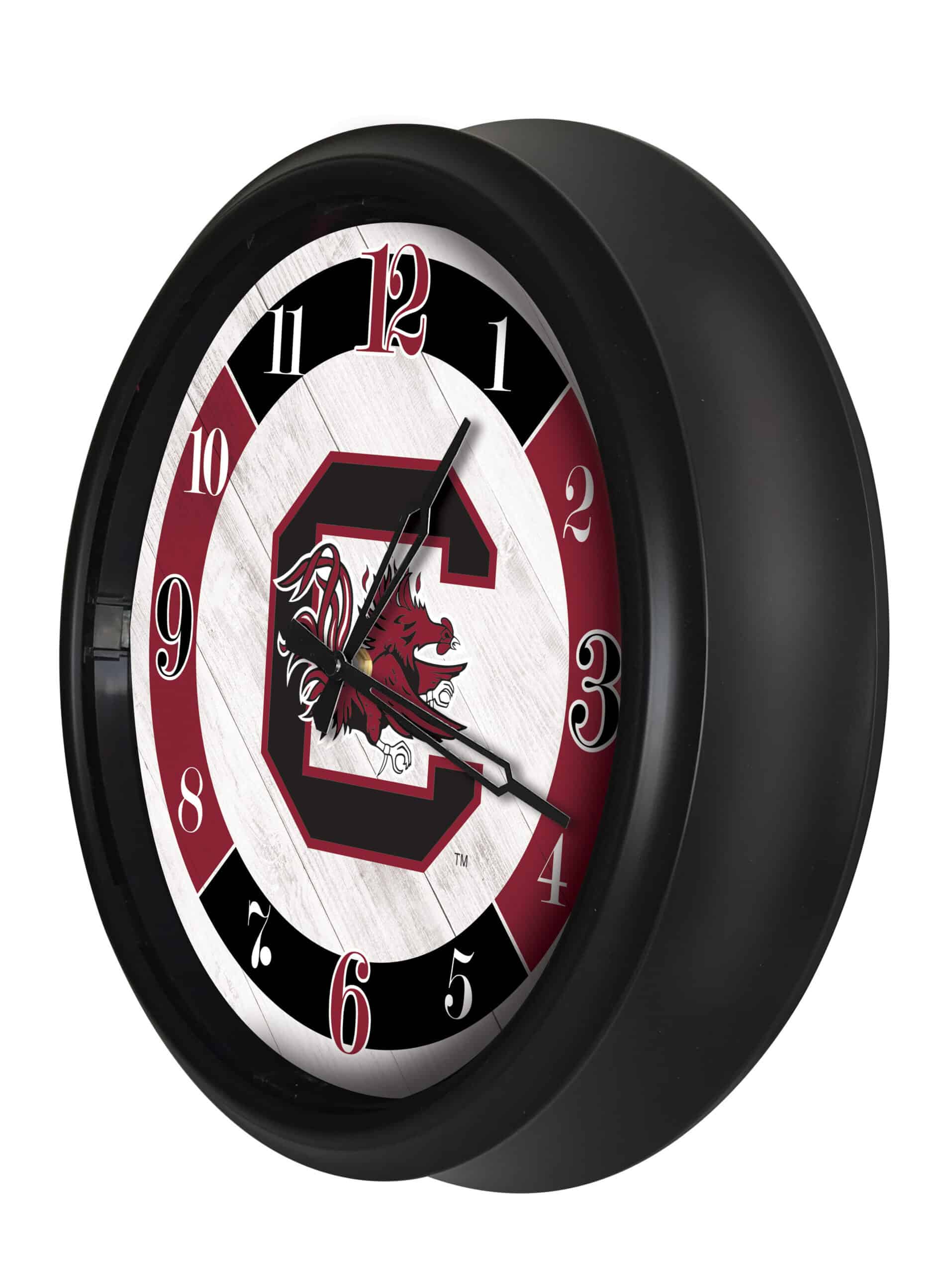 University of South Carolina 14-Inch Indoor/Outdoor LED Wall Clock in Black 8 University of South Carolina 14-Inch Indoor/Outdoor LED Wall Clock in Black