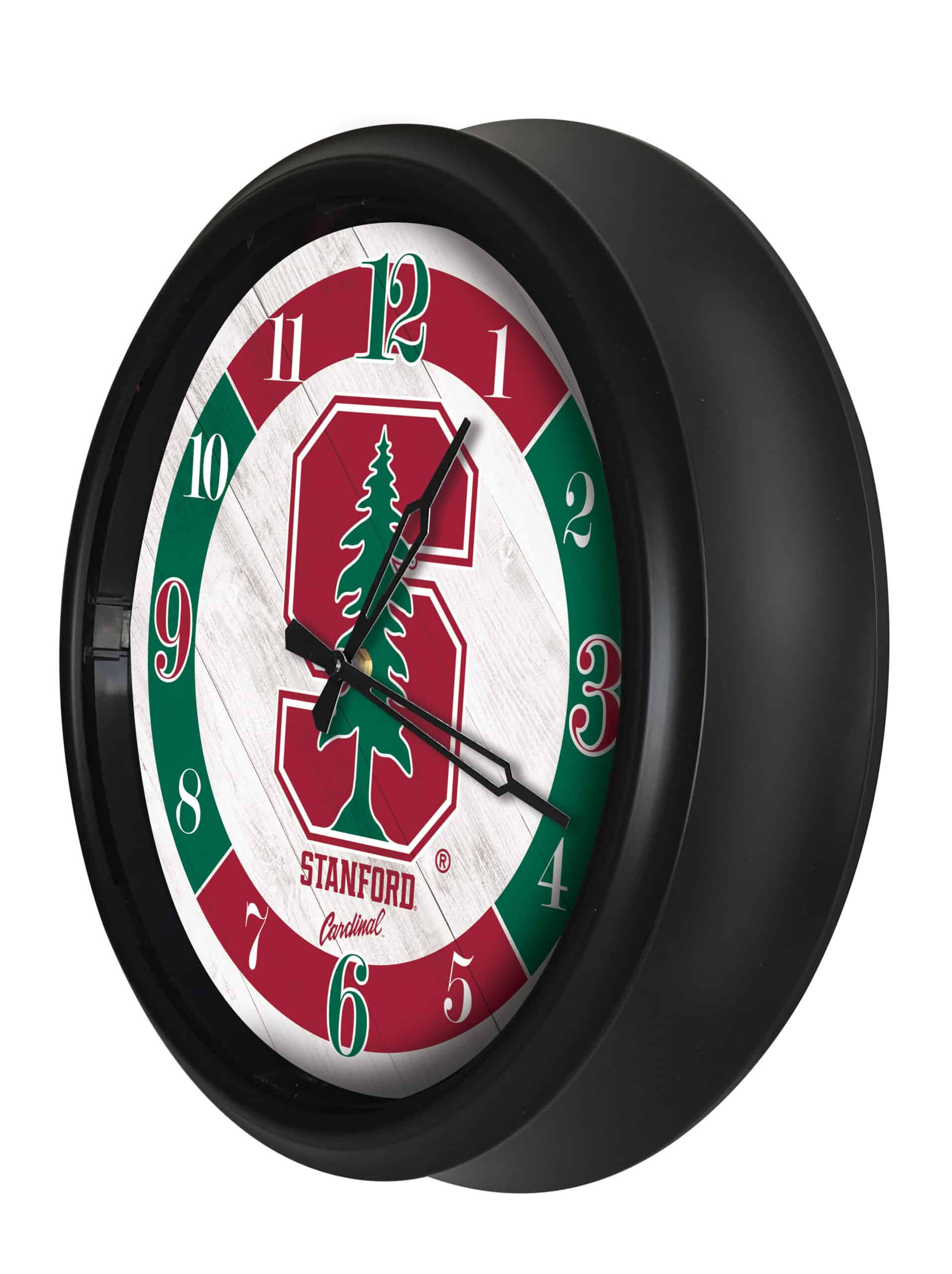 Stanford University 14-Inch Indoor/Outdoor LED Wall Clock in Black 8 Stanford University 14-Inch Indoor/Outdoor LED Wall Clock in Black