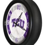 Texas Christian University 14-Inch Indoor/Outdoor LED Wall Clock in Black