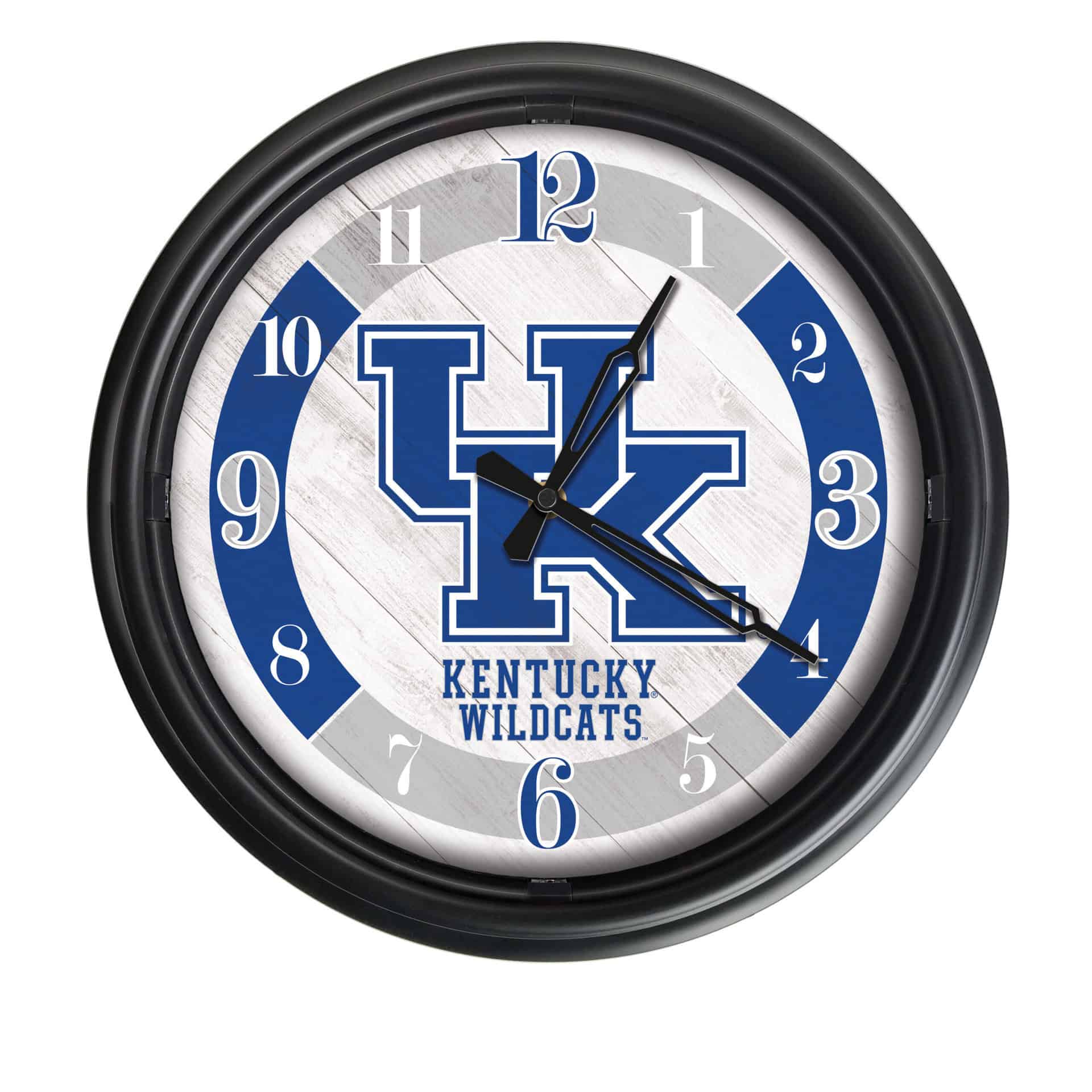 University of Kentucky (UK) 14-Inch Indoor/Outdoor LED Wall Clock in Black 7 University of Kentucky (UK) 14-Inch Indoor/Outdoor LED Wall Clock in Black