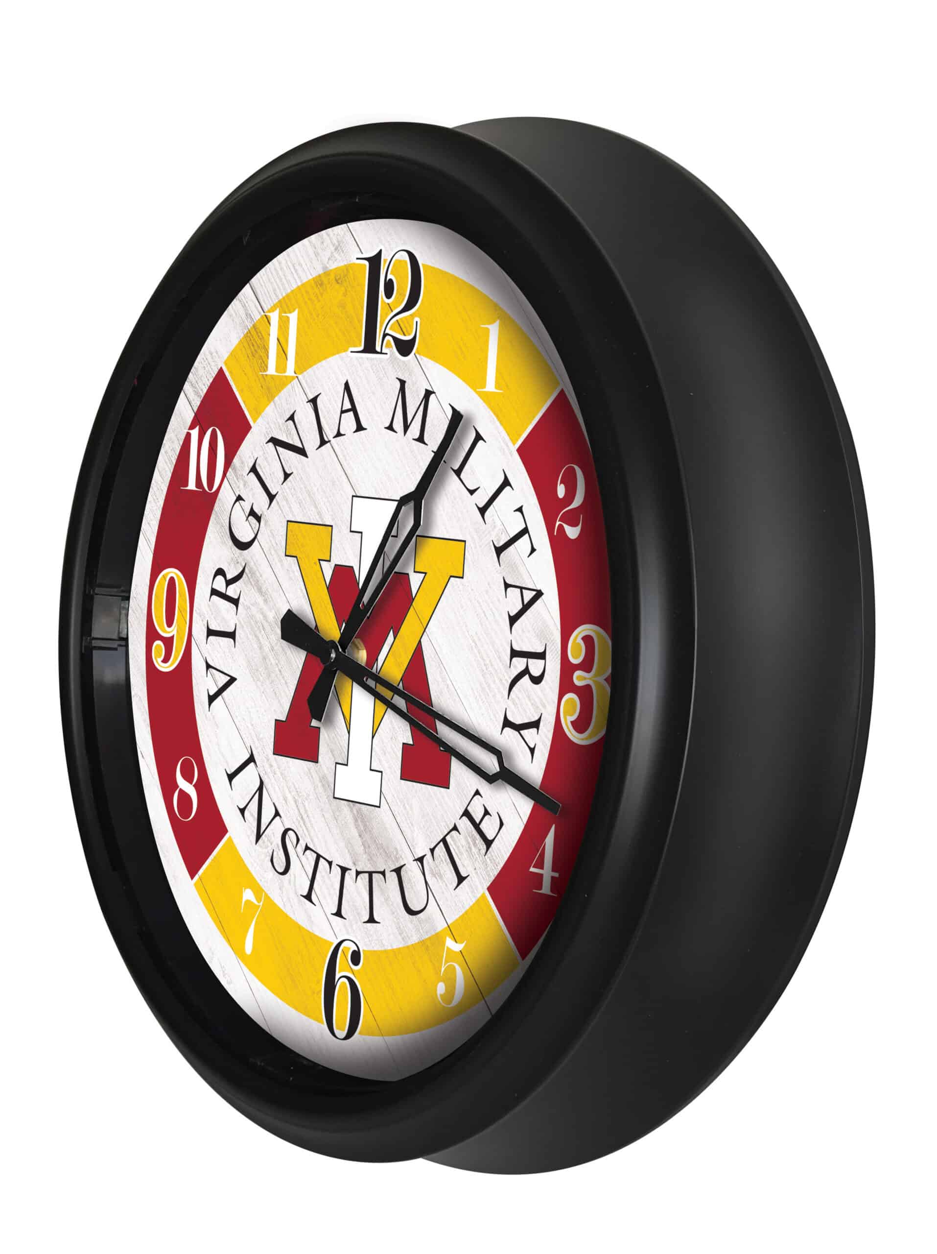 Virginia Military Institute 14-Inch Indoor/Outdoor LED Wall Clock in Black 8 Virginia Military Institute 14-Inch Indoor/Outdoor LED Wall Clock in Black