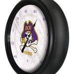 East Carolina University 14-Inch Black Indoor/Outdoor LED Logo Thermometer