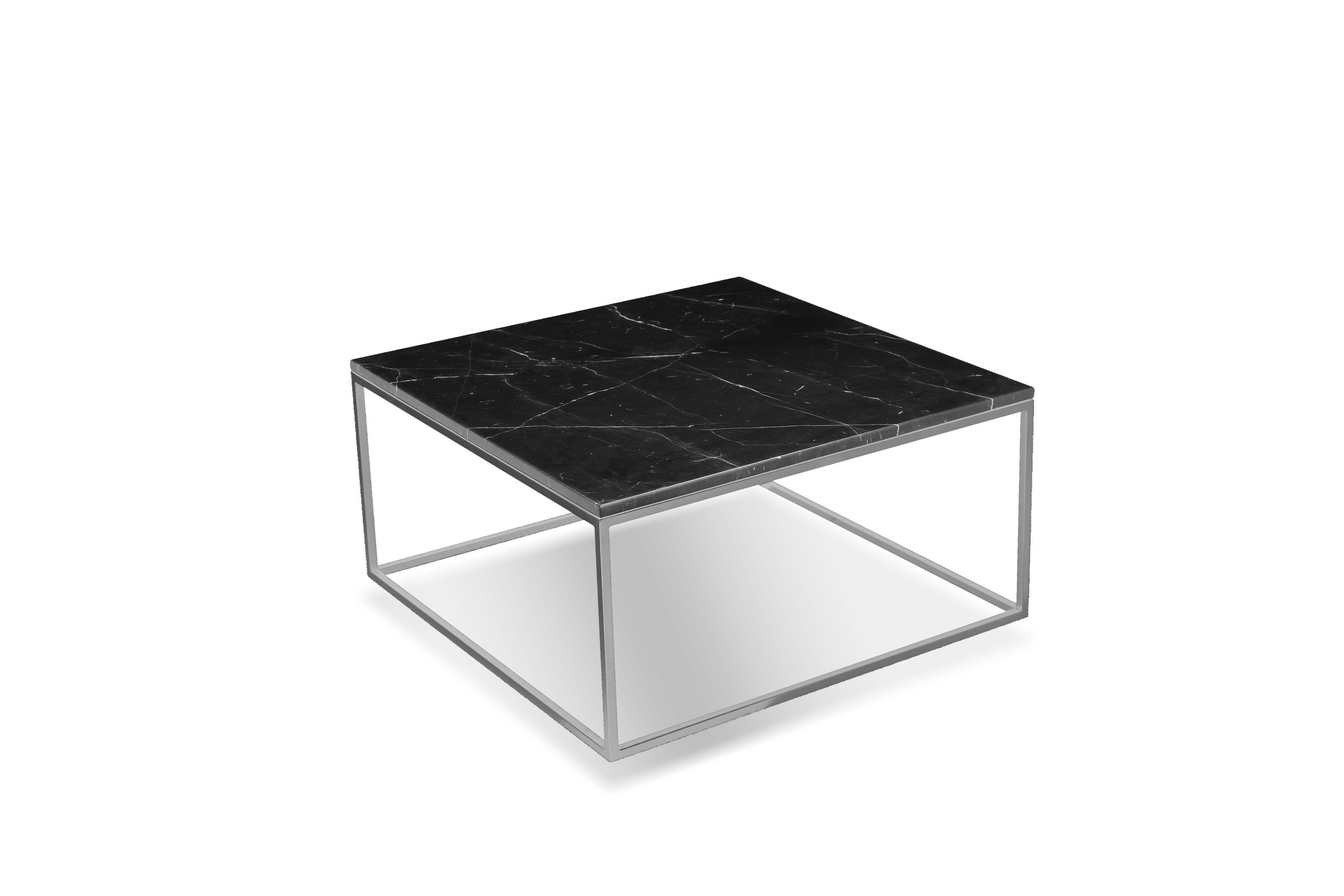 ONIX Black Marble Square Coffee Table with Steel Base 1 ONIX Black Marble Square Coffee Table with Steel Base