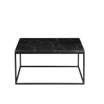 ONIX Black Marquina Marble Square Coffee Table 8 ONIX Black Marquina Marble Square Coffee Table
