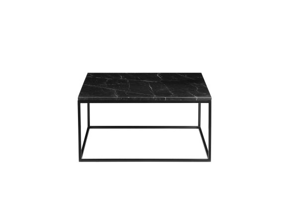 ONIX Black Marquina Marble Square Coffee Table 2