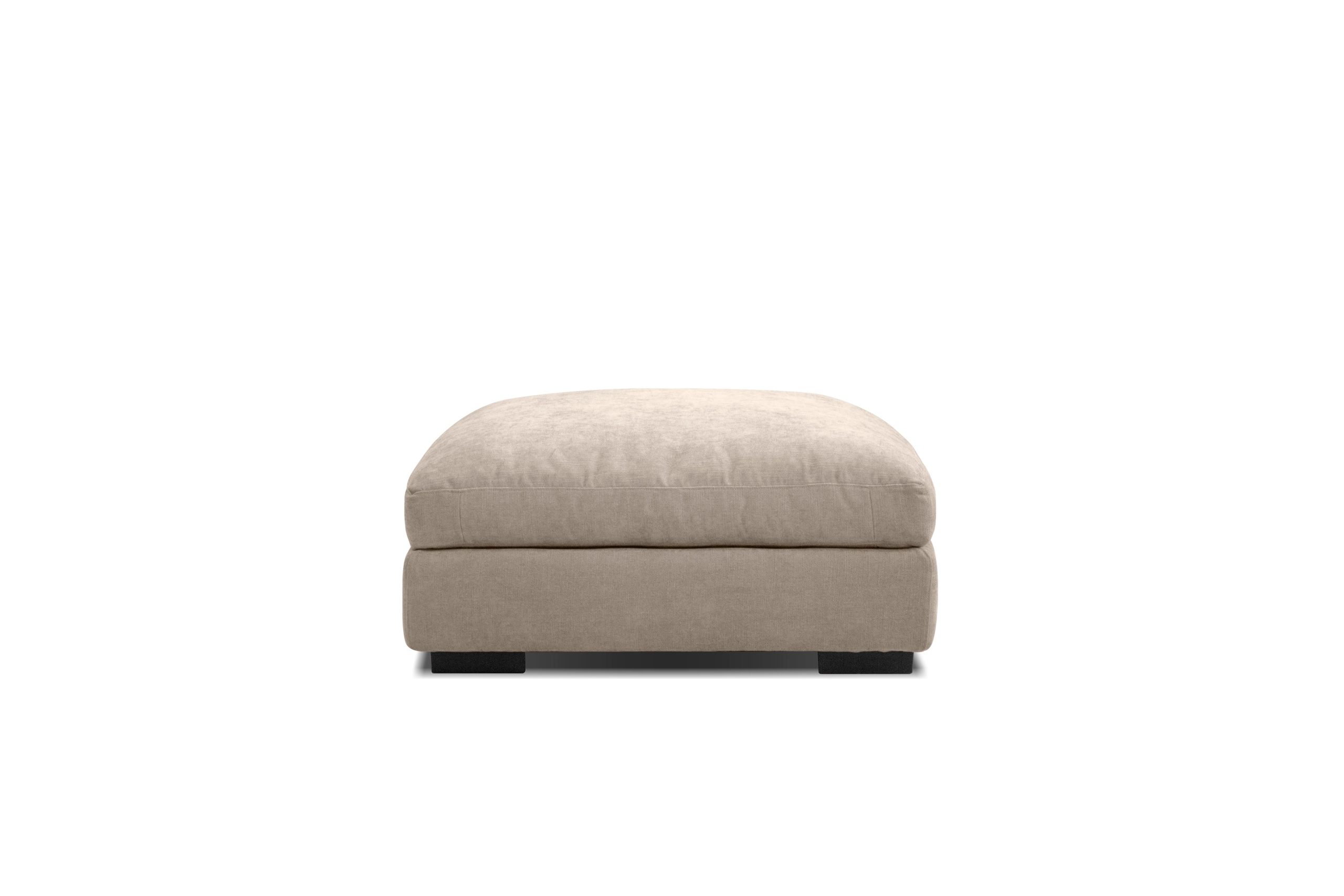 ONZA Oyster Fabric Ottoman 2 ONZA Oyster Fabric Ottoman - Image 2