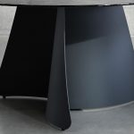 ORCA Black Melted Glass Round Dining Table