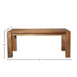 Rustic Farmhouse Dining Table Plantation Mahogany Salvaged Natural Finish