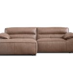 OSTA Cacao Brown Leather Ottoman 36 lbs One Year Warranty