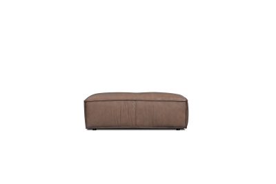 OSTA Cacao Brown Leather Ottoman 36 lbs One Year Warranty