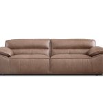 OSTA Cacao Brown Leather Sofa