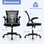 Ergonomic Office Chair with Adjustable Height and Flip-Up Arms 11 Ergonomic Office Chair with Adjustable Height and Flip-Up Arms
