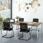 Ergonomic Mesh Office Guest Chair with Lumbar Support (Set of 1)