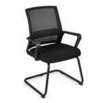 Ergonomic Mesh Office Guest Chair with Lumbar Support (Set of 1)