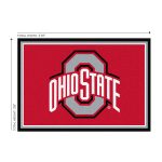 Ohio State 3x4 Area Rug 6 Ohio State 3x4 Area Rug
