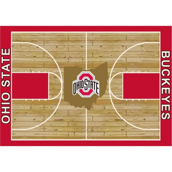 Ohio State 8x11 Courtside Rug 1