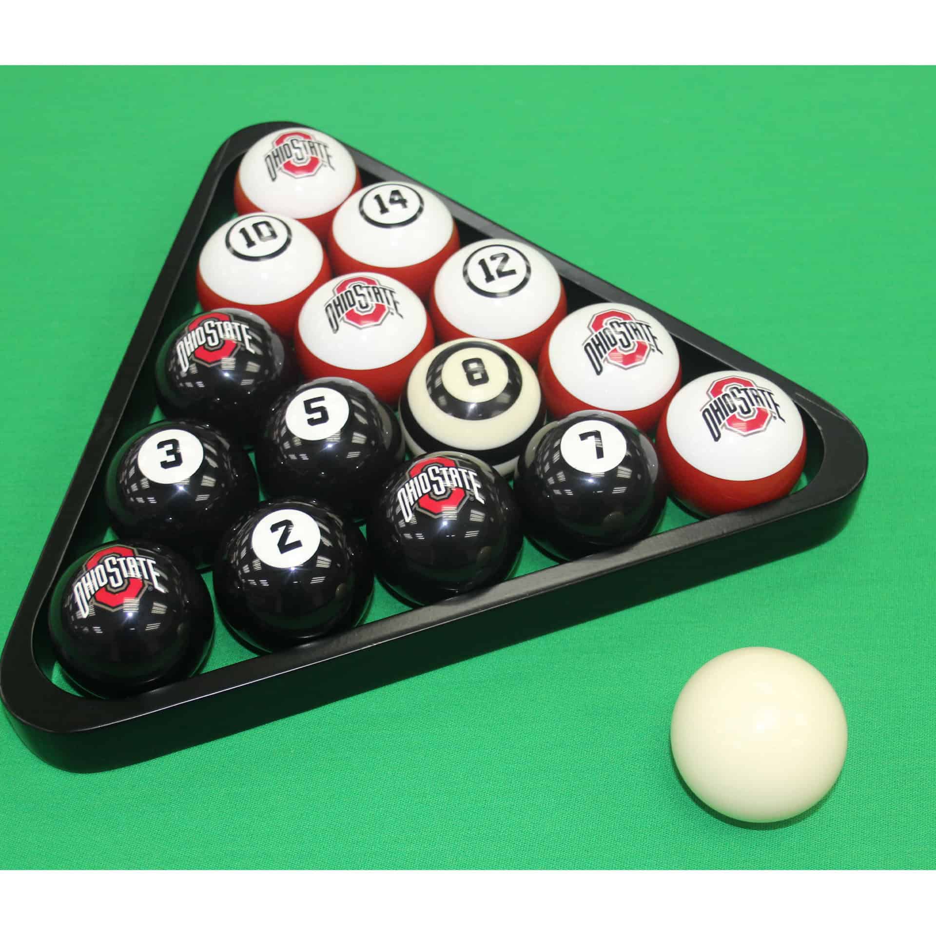 Ohio State Billiard Balls with Numbers 3 Ohio State Billiard Balls with Numbers - Image 3