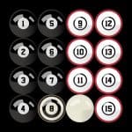 Ohio State Billiard Balls with Numbers 10 Ohio State Billiard Balls with Numbers