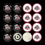 Ohio State Billiard Balls with Numbers 11 Ohio State Billiard Balls with Numbers