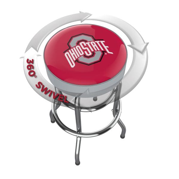 Ohio State Chrome Bar Stool 1