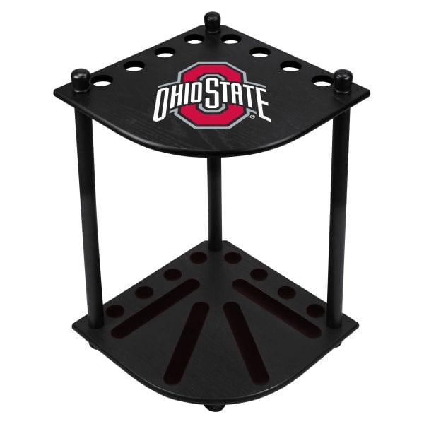 Ohio State Corner Cue Rack 1