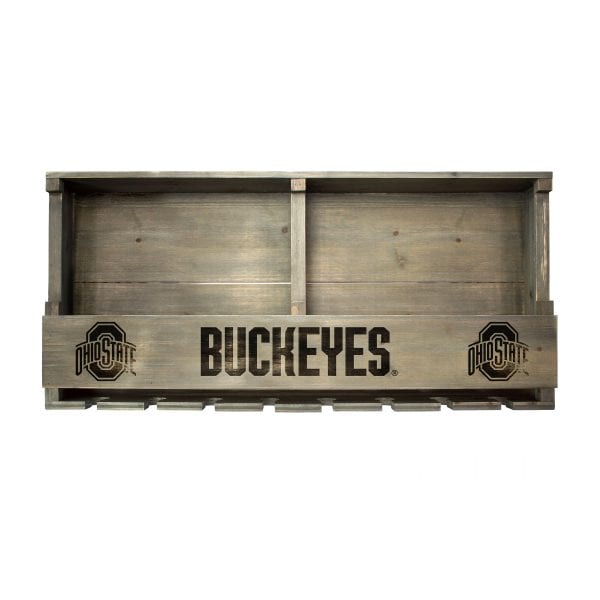 Ohio State Reclaimed Wood Bar Shelf 4