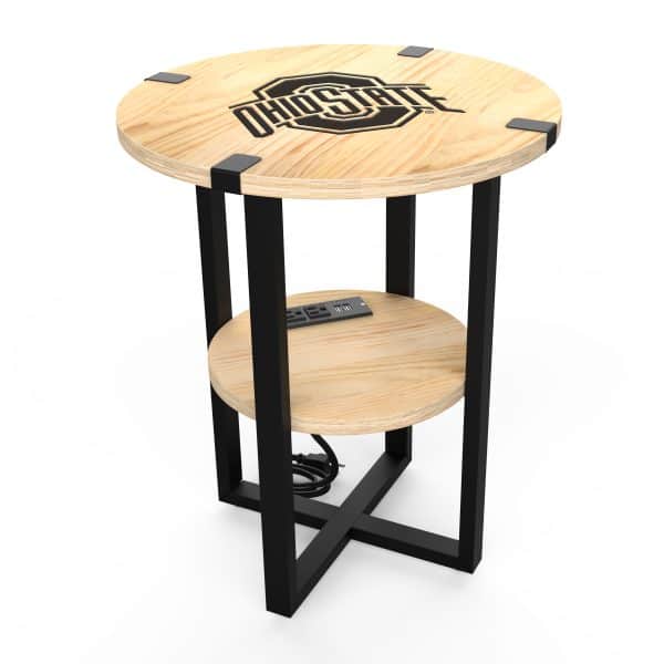 Ohio State Side Table with Charger 1