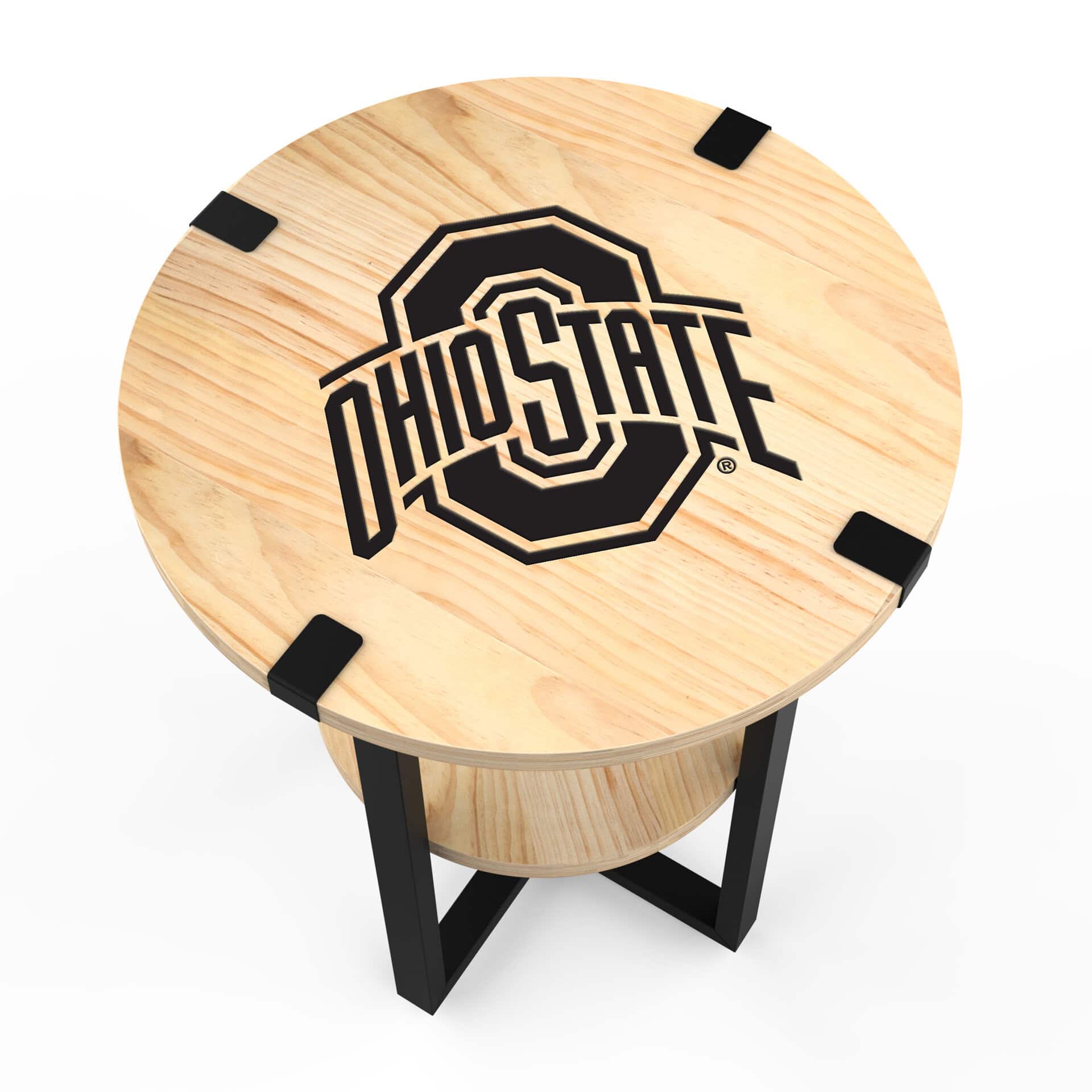 Ohio State Side Table with Charger 5 Ohio State Side Table with Charger - Image 5