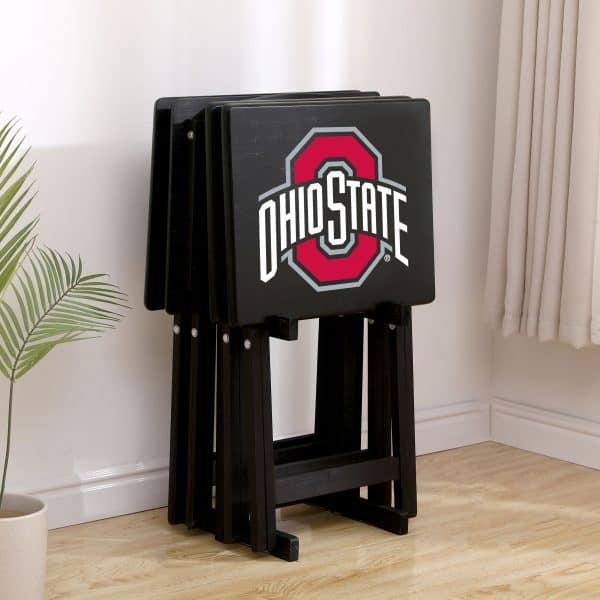 Ohio State TV Trays WStand 2