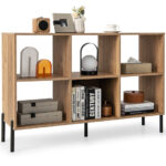 7-Tier Open Bookshelf with Drawer for Small Spaces