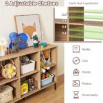 7-Tier Open Bookshelf with Drawer for Small Spaces