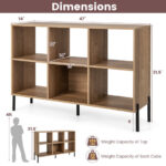 7-Tier Open Bookshelf with Drawer for Small Spaces