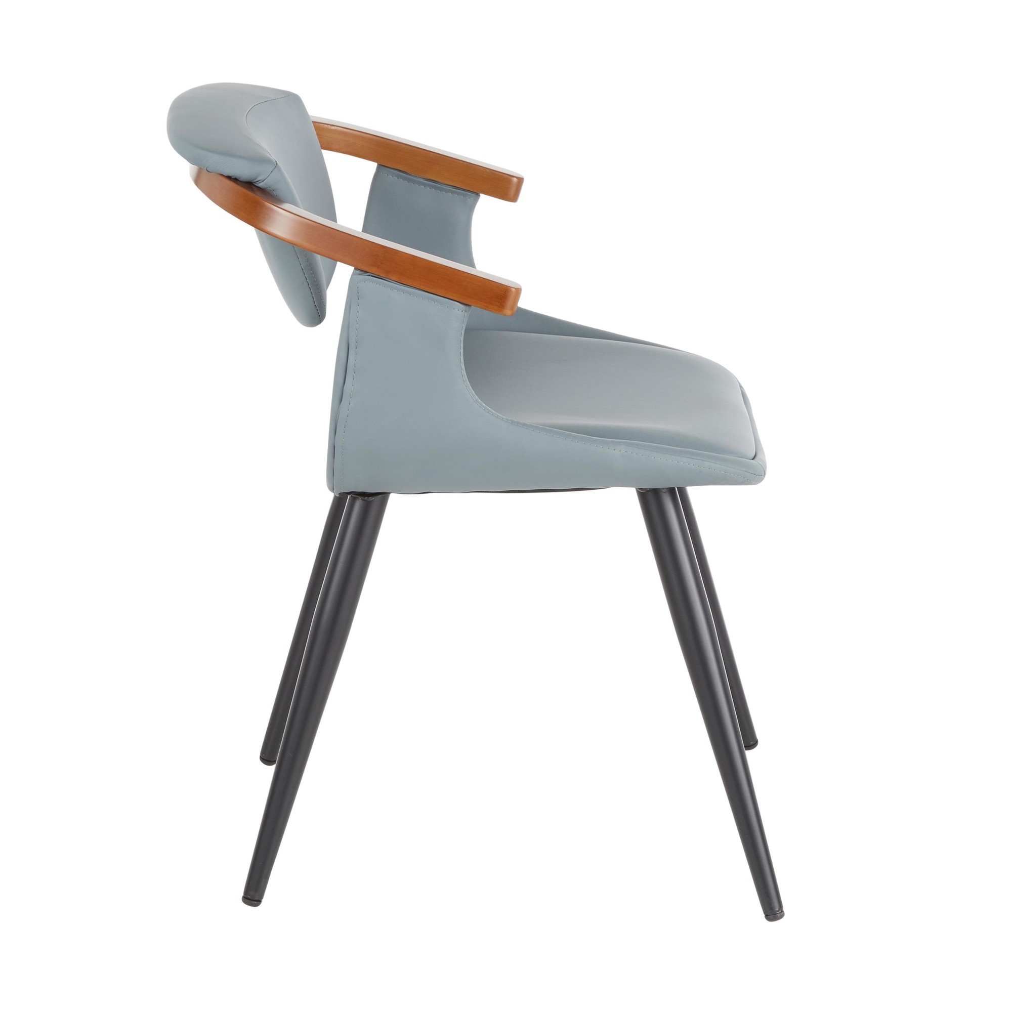Oracle Mid-Century Modern Black Grey Accent Chair 4 Oracle Mid-Century Modern Black Grey Accent Chair - Image 4