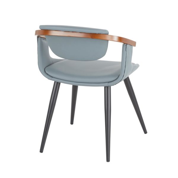 Oracle Mid Century Modern Black Grey Accent Chair 4