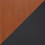 Oracle Mid-Century Walnut Bamboo Black Faux Leather Counter Stool 20 Oracle Mid-Century Walnut Bamboo Black Faux Leather Counter Stool