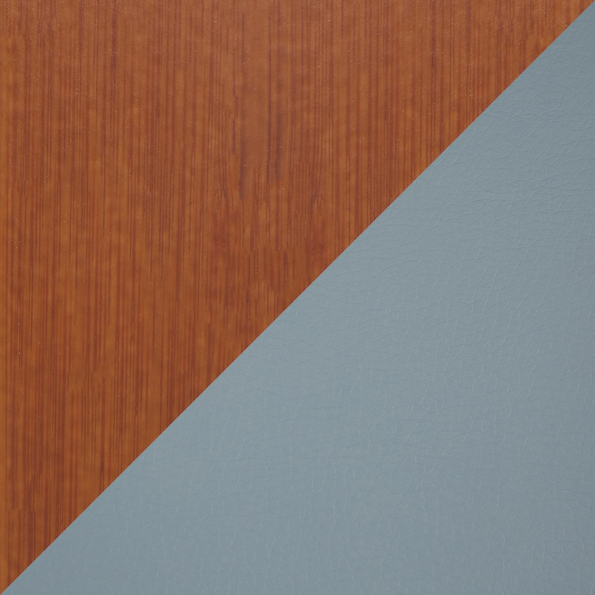 Oracle Walnut Bamboo Grey Faux Leather Mid-Century Modern Counter Stool 10 Oracle Walnut Bamboo Grey Faux Leather Mid-Century Modern Counter Stool - Image 10